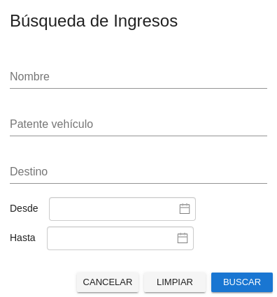 Búsqueda de ingresos